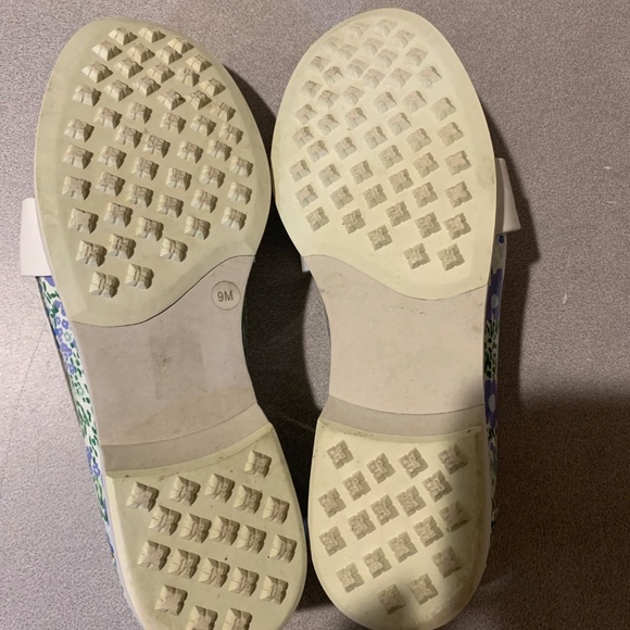 Tory Burch White/Blue/Green Golf Loafer Shoes sz 9M - Picture 6 of 6